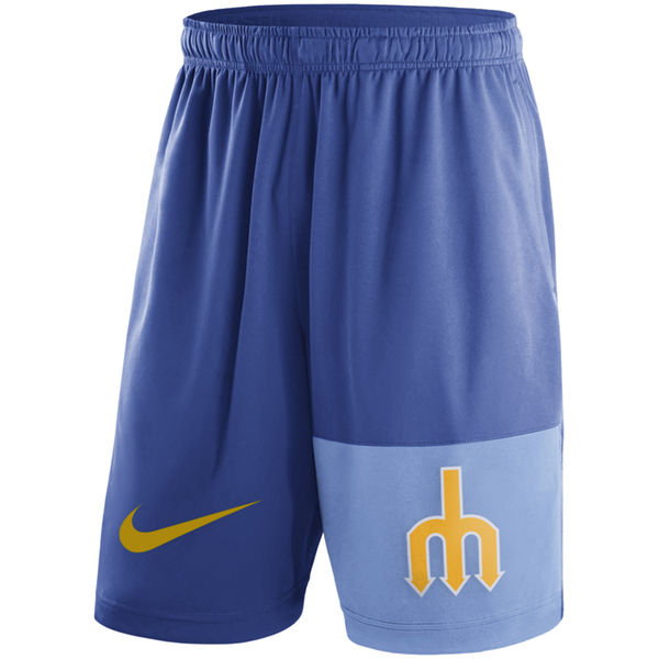 Men's Seattle Mariners Nike Royal Cooperstown Collection Dry Fly Shorts(Run Small)